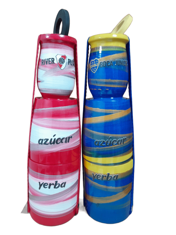 Producto - Azúcarera Yerbero y Mate - Boca Y River