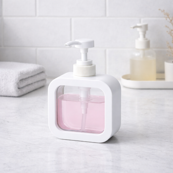 Producto - Dispenser para jabon de plastico/Blanco