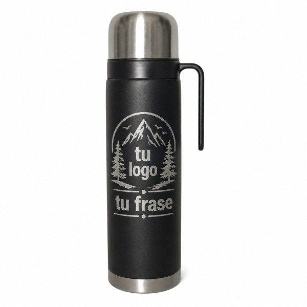 Producto - Termo Media Manija 1L Acero Inoxidable Personalizado Grabado Láser