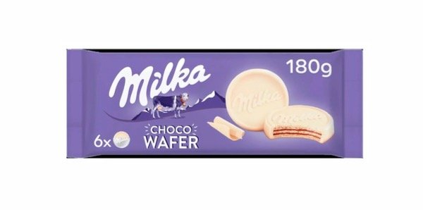 Producto - Milka choco wafer blanco 180gr