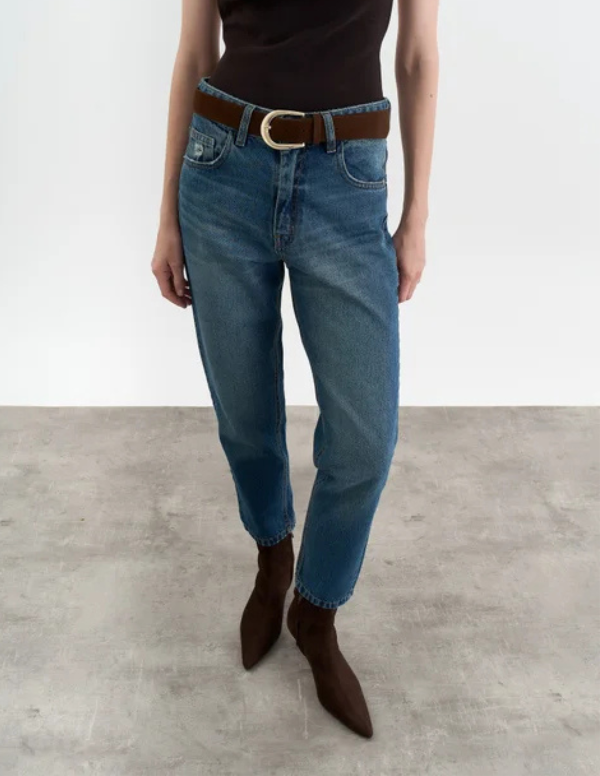 Producto - Jean Mom azul oxido