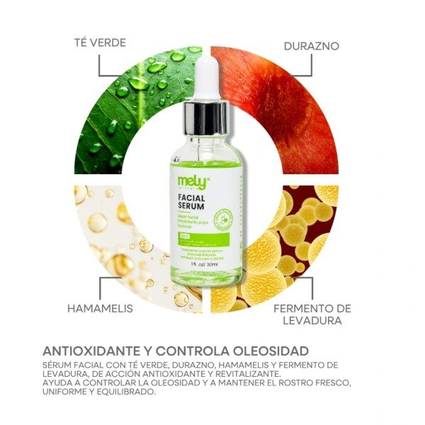 Producto - Serum Facial Te Verde 4en1 Mely - 0
