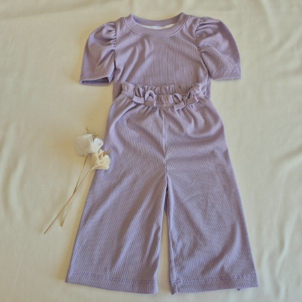 Producto - Conjunto moñitos lila