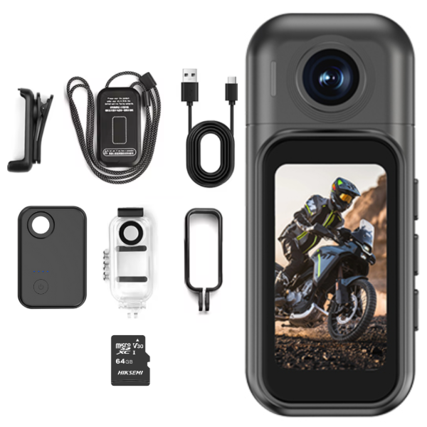 Producto - Cámara De Acción Deportiva Sumergible H91 HD WiFi + Micro SD 64 GB + Accesorios