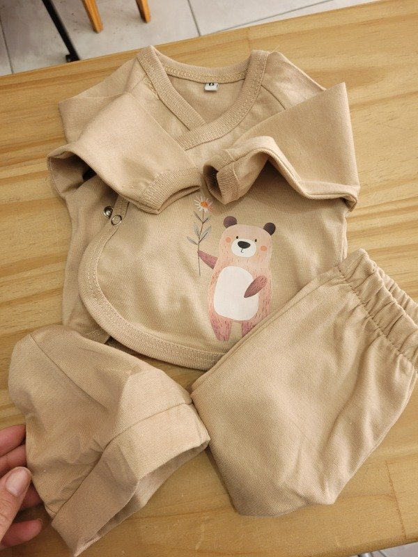 Producto - AJUAR OSO FLOR BEIGE - transferencia 15.980 - 0