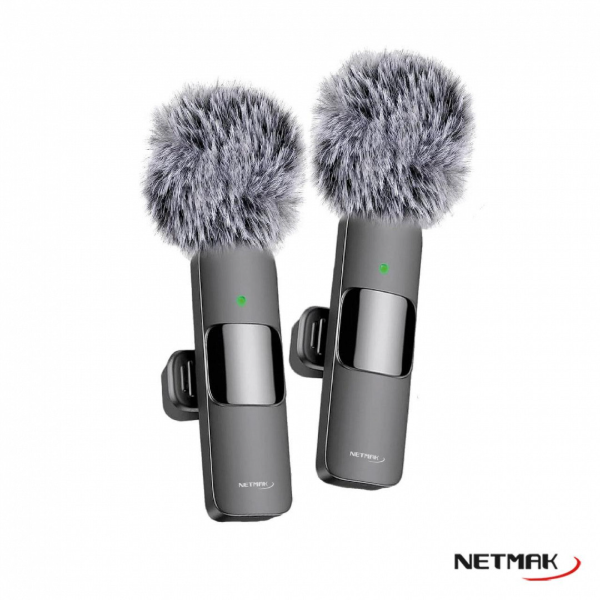 Producto - Microfonos Inalambricos Corbateros Set x2 -bat. recargable -c/esponja protectora