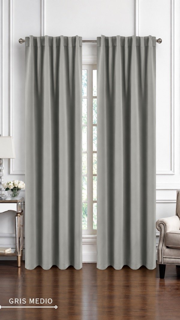 Producto - Cortina Blackout 140x220 Lisa Presilla Oculta Terrenal - 14