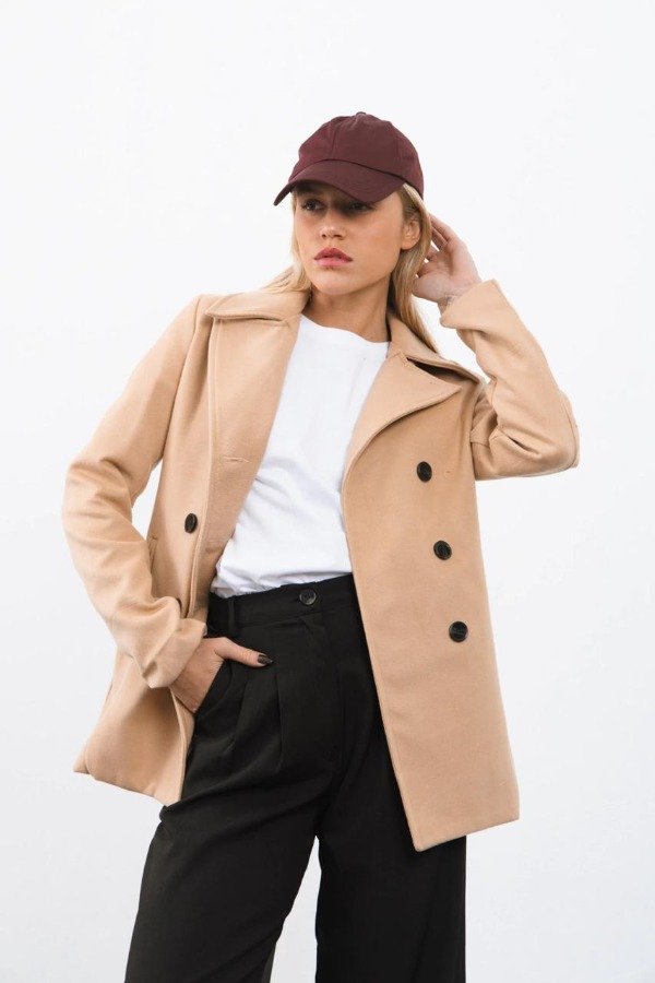 Producto - Tapado Lisse Camel