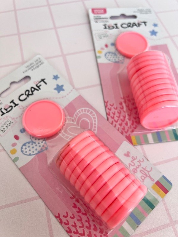 Producto - Discos para cuadernos 32 mm rosa