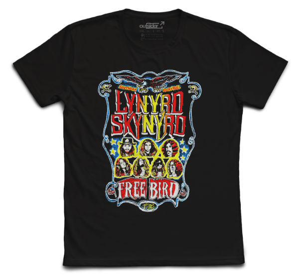 Producto - Lynyrd Skynyrd - Free bird 1973 - Remera Negra
