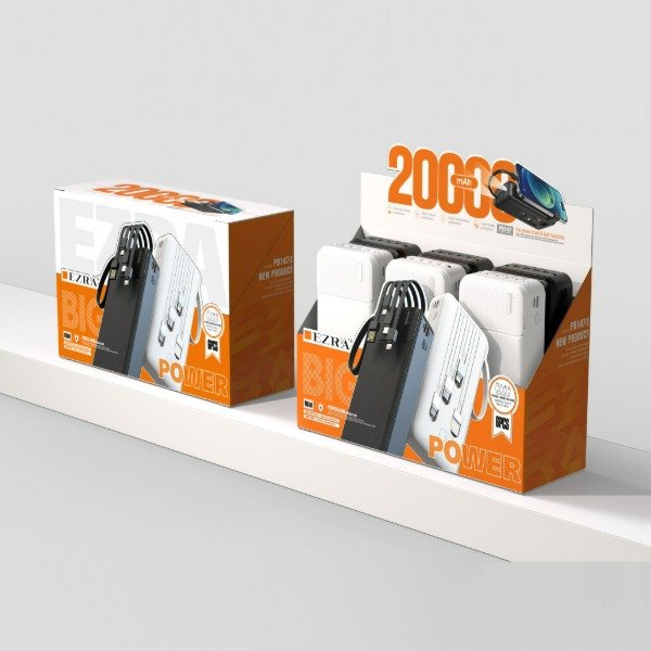 Producto - Cargador Portátil Ezra de 10W 20000mAh Salida USB-TPC-IOS-V8 PB147-2.