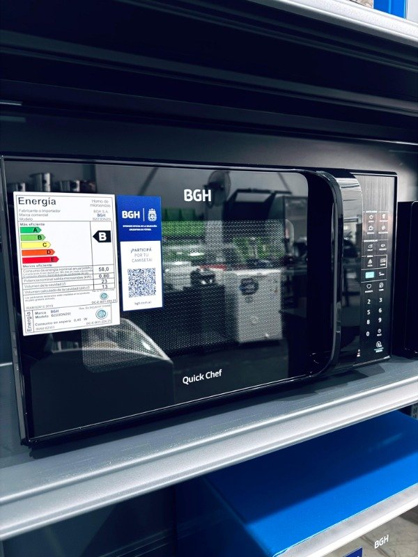 Producto - Microondas BGH Digital Negro 23 Litros