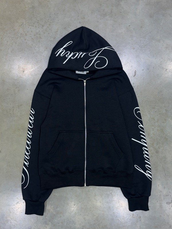 Producto - Campera Zip Black Letters