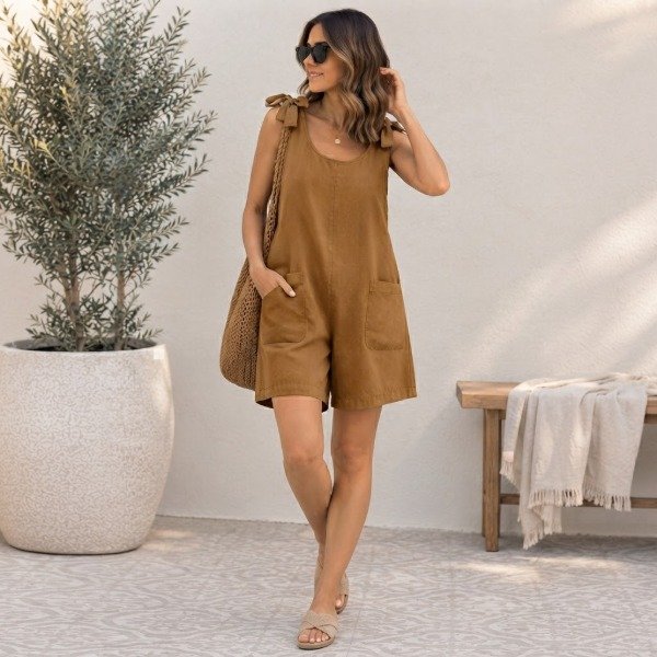 Producto - Mono de Lino Corto - 2