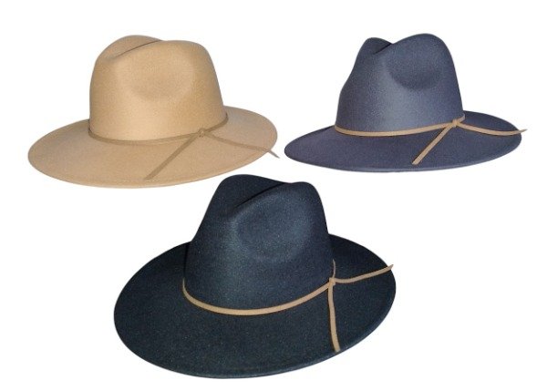 Producto - Sombrero indiana fieltro con tiento cuero beige