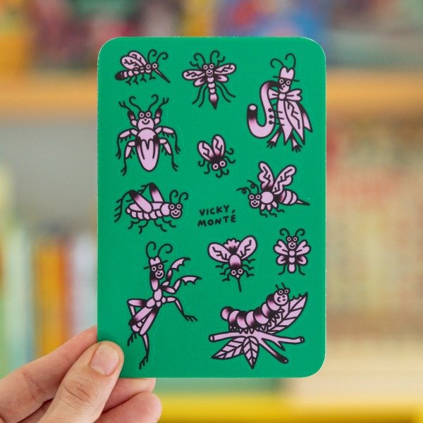 Producto - Sticker insectos de Vicky Monté