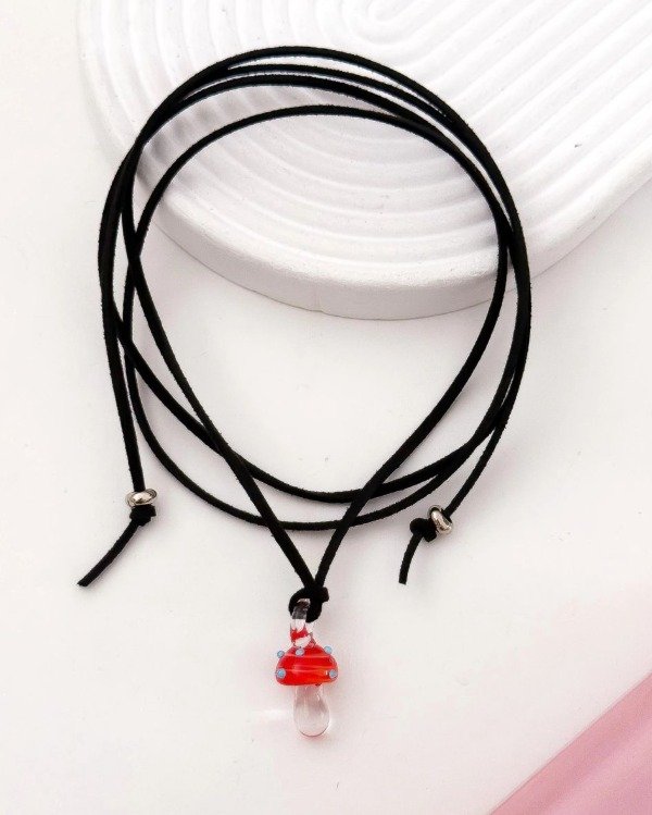 Producto - Collar Gamuza Bosque