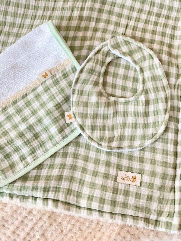 Producto - Box baby cotton verde malva