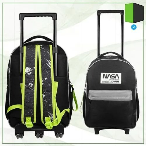 Producto - MOCHILA ESCOLAR CON CARRO NASA