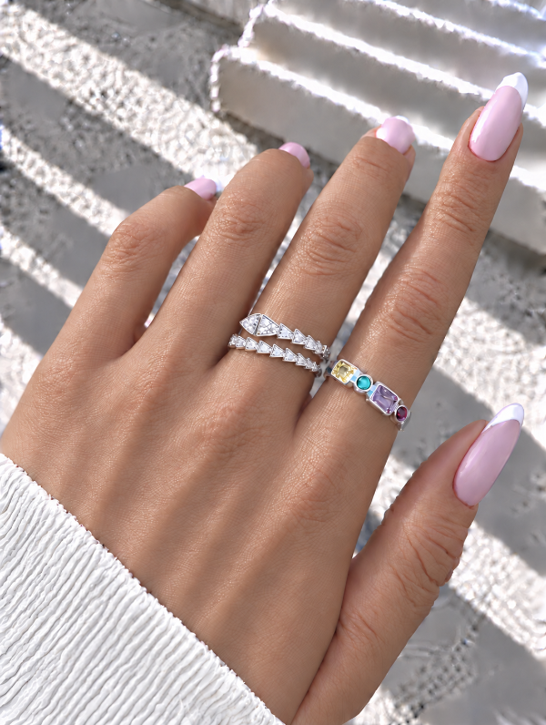 Producto - ANILLO DE PLATA REGULABLE CUBICS 0215
