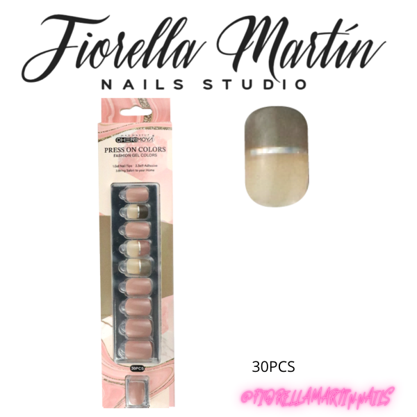 Producto - CHERIMOYA PRESS ON CUADRADA 30PCS ZH001