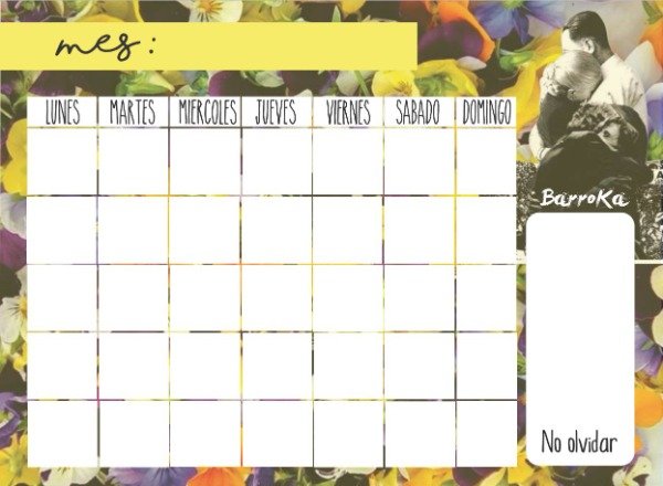 Producto - Imán pizarra Planificador Mensual - Abrazo