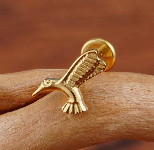 Producto - Colibrí tridimensional dorado