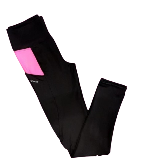 Producto - Calza negra combinada con rosa
