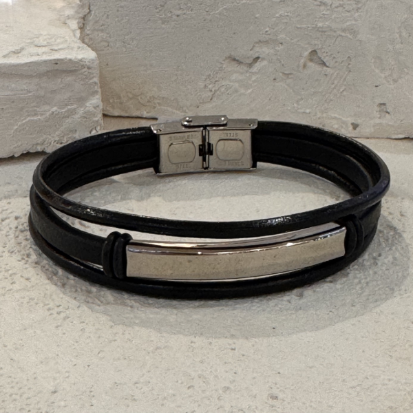 Producto - PULSERA TRIPLE NEGRA