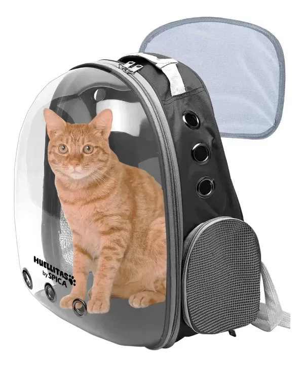 Producto - Mochila Transportadora Mascotas Capsula Burbuja Gato Perro