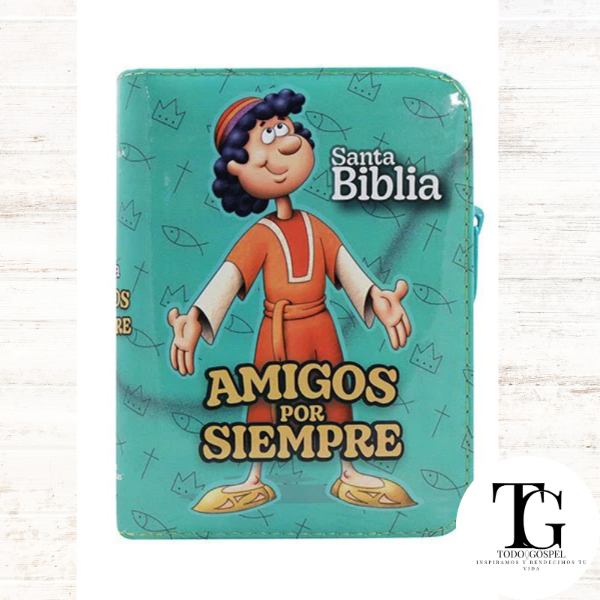 Producto - BIBLIA RVR60 CIERRE VERDE AMIGOS