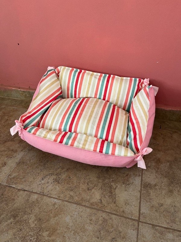 Producto - Camita desmontable rayas 50cm x 40