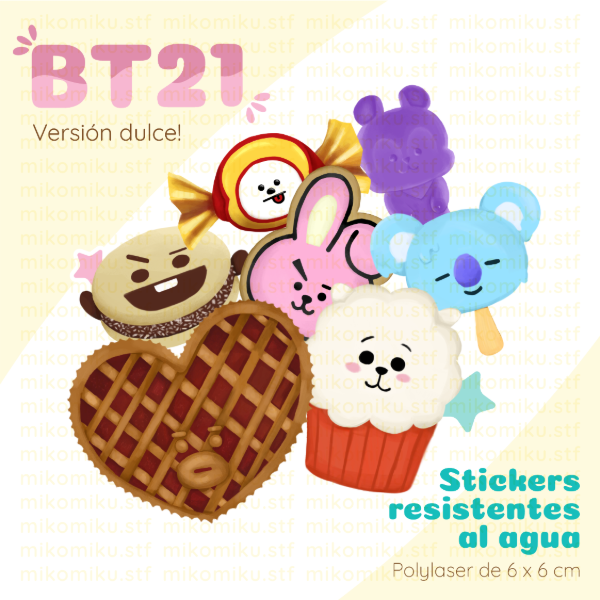 Producto - BT21 - Versión dulces! - Stickers - 0