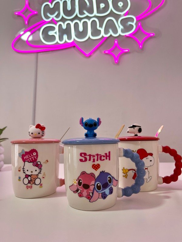 Producto - Tazas con tapa de cerámica