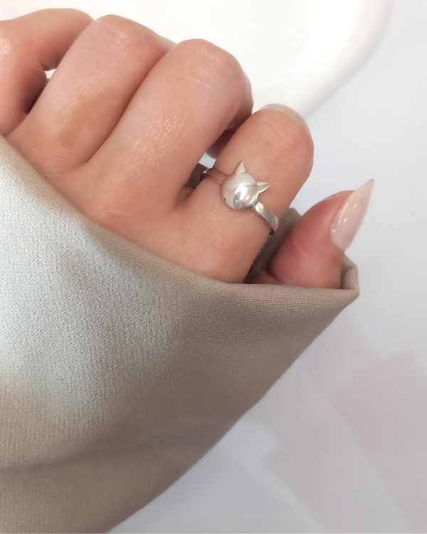 Producto - Anillo Abrazo Gatito. Plata925