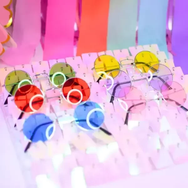 Producto - ANTEOJOS REDONDOS HIPPIE PARA NIÑOS X1 SURTIDO