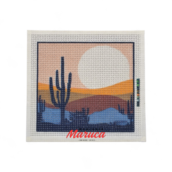 Producto - Tapiz con lanas incluidas 25 x 25. Art TÑO 1100.