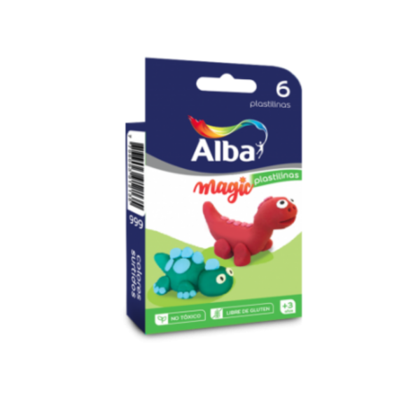 Producto - Plastilina x6 surtido alba