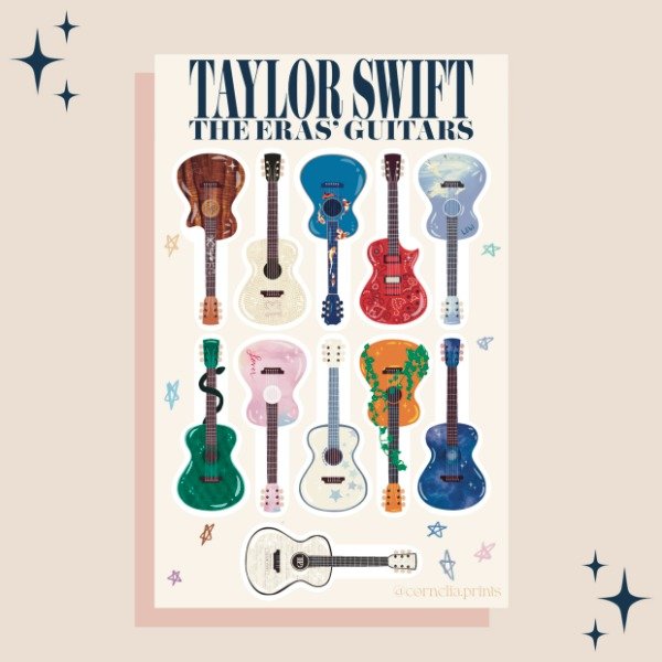 Producto - Set Troquelado 'The Eras' Guitars'