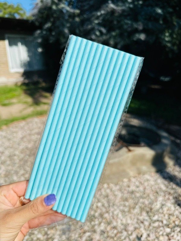 Producto - Sorbete Polipapel Liso x 24 CELESTE PASTEL