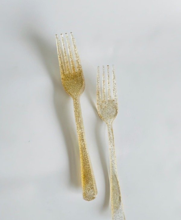 Producto - PACK CUBIERTOS DORADOS CON GLITTER X 36 - 4