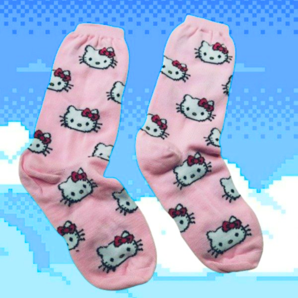 Producto - MEDIAS ADULTO KITTY ROSA