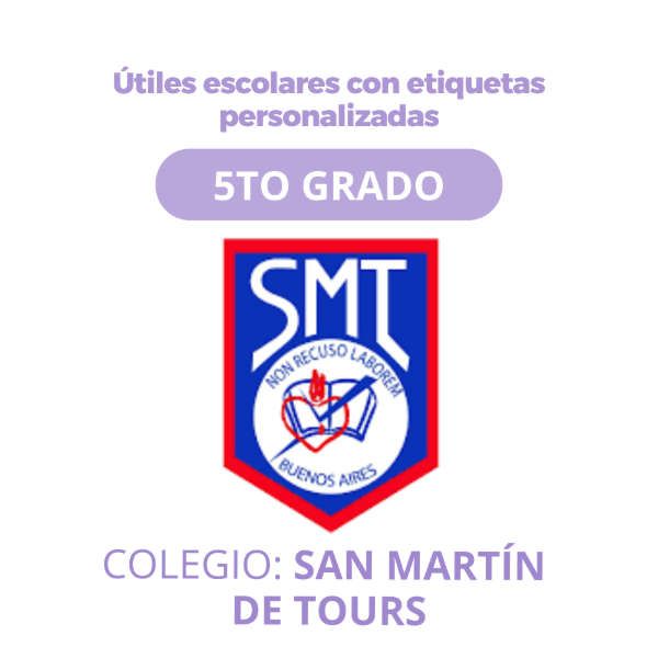 Producto - Caja Escolar - Colegio SAN MARTIN DE TOURS - 5TO GRADO