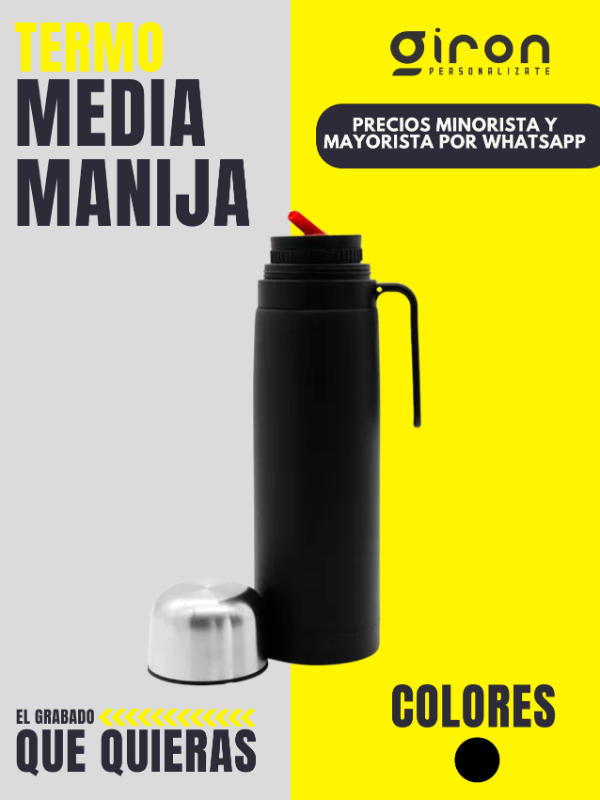 Producto - TERMO BLACK MEDIA MANIJA
