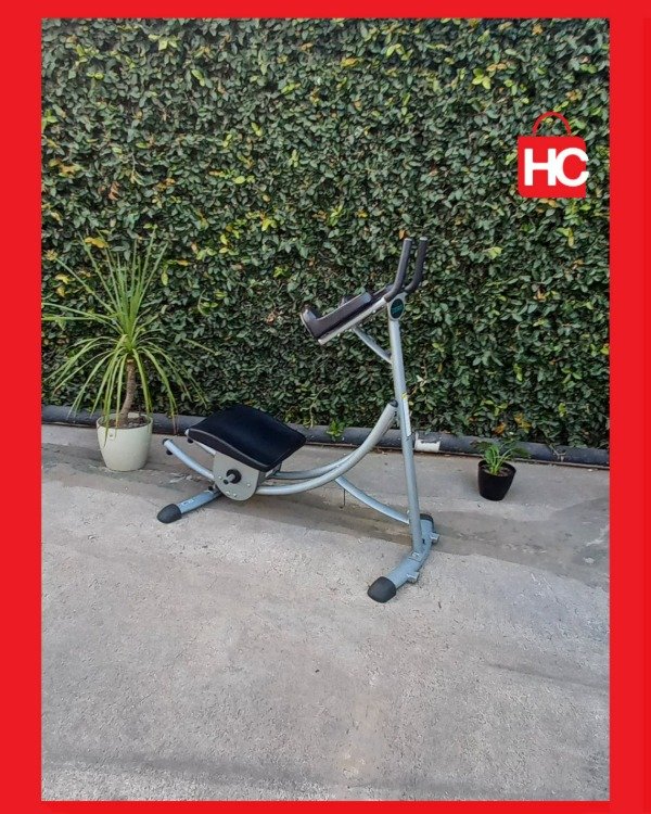 Producto - Máquina de abdominales Ab Coaster con riel curvo y asiento giratorio - 0