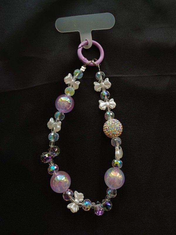 Producto - Strap chunky violeta moños