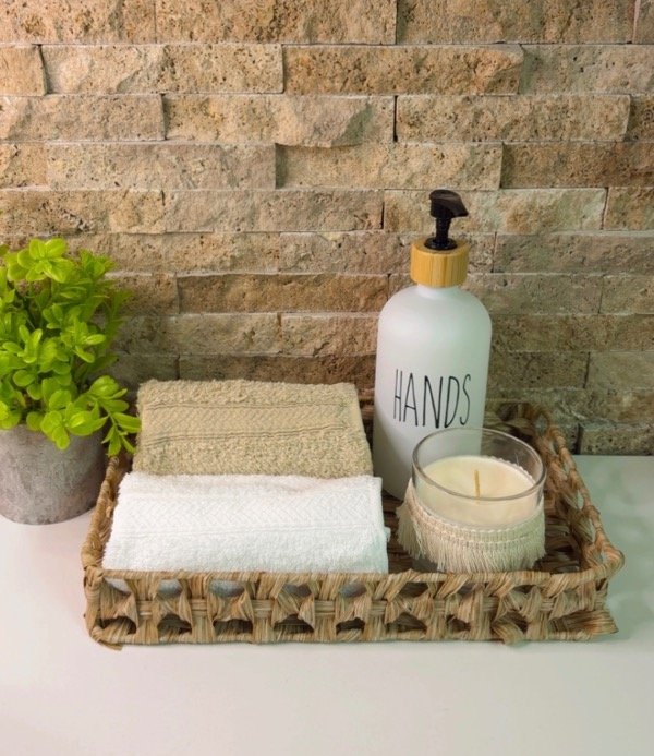 Producto - Set de 2 toallas de mano 30x45cm CLARO