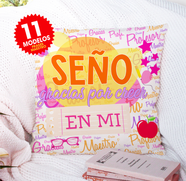 Producto - Plantillas Almohadones Día del Maestro Seño Maestra Profe #A147