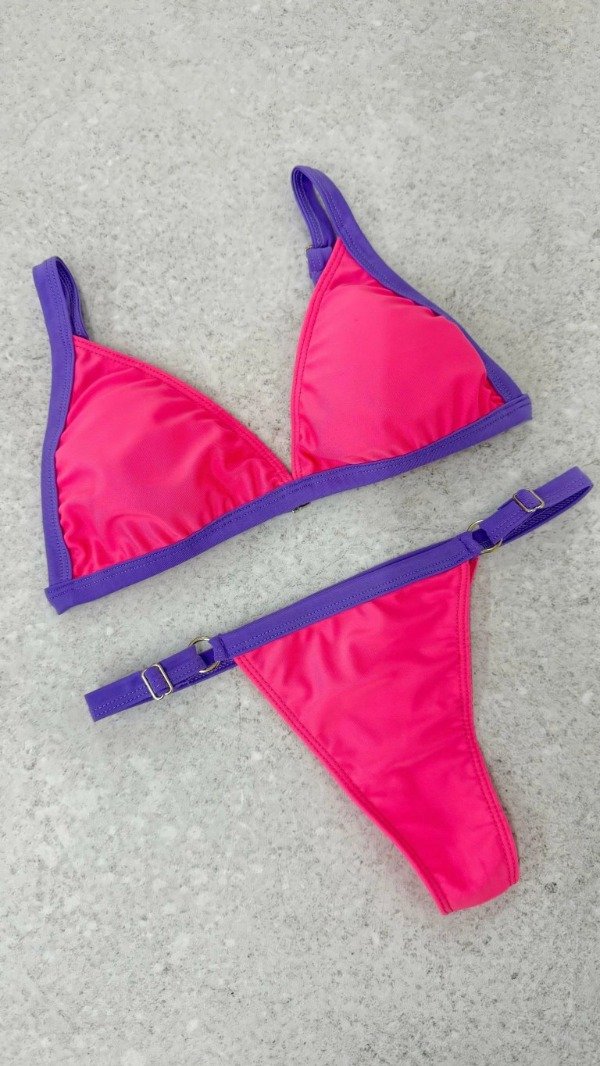 Bikini bicolor pink / violeta — imagen 2