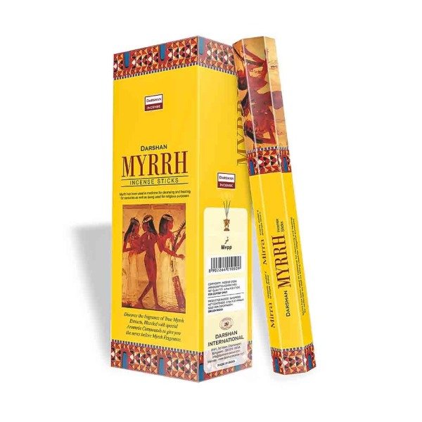 Producto - Sahumerios hexagonales Darshan mirra x 1 unid.